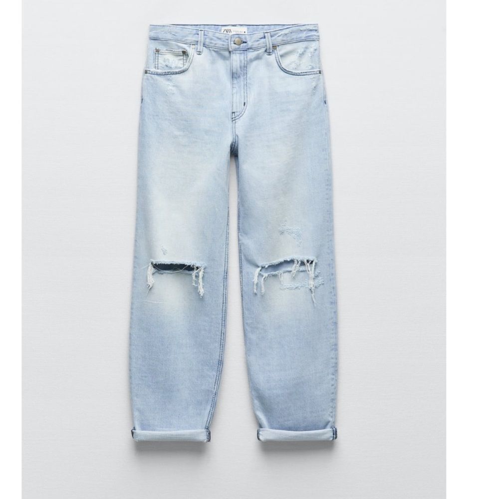ZARA Distressed Boyfriend Jeans NWT Size 2